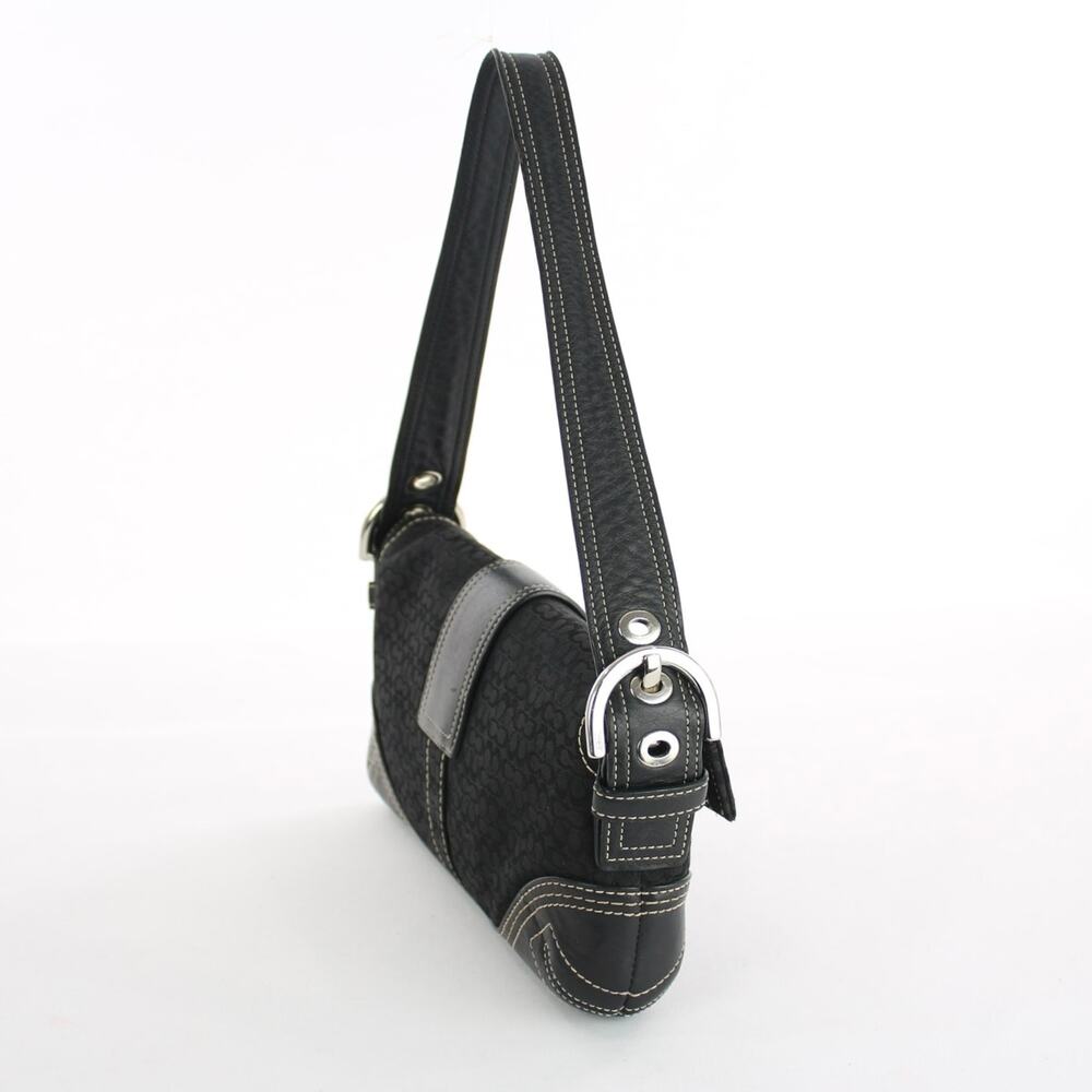 Coach Vintage Black Soho Signature Buckle Demi Shoulder Bag 3628 - Picture 5 of 9